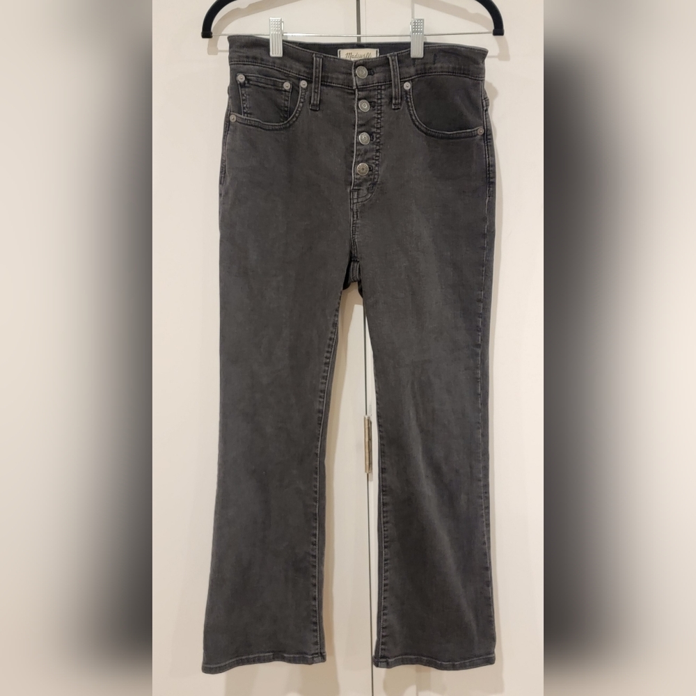 MADEWELL Cali Demi-Boot Jeans Bellspring Wash Button-Front Ed. Size 28 Like New